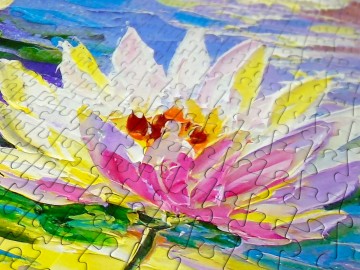 Enjoy Puzzle - Water Lilies in the Pond - 1000 Stukjes 4
