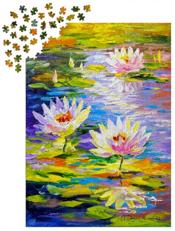 Enjoy Puzzle - Water Lilies in the Pond - 1000 Stukjes 6