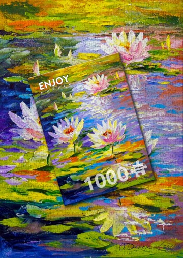 Enjoy Puzzle - Water Lilies in the Pond - 1000 Stukjes 5