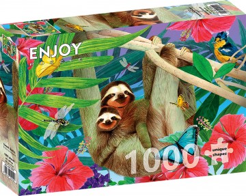 Enjoy Puzzle - Sweet Sloths - 1000 Stukjes 2