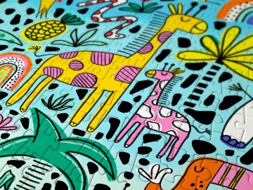 Enjoy Puzzle - Doodle Safari - 1000 Stukjes 3