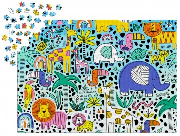 Enjoy Puzzle - Doodle Safari - 1000 Stukjes 5