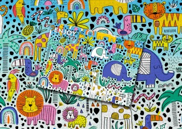 Enjoy Puzzle - Doodle Safari - 1000 Stukjes 4