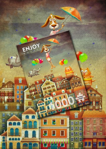 Enjoy Puzzle - Above the City - 1000 Stukjes 7
