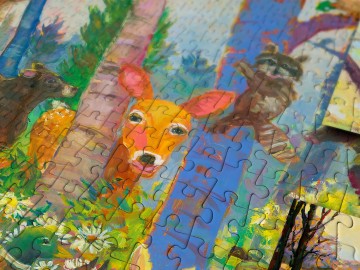 Enjoy Puzzle - Woodland Collage - 1000 Stukjes 5