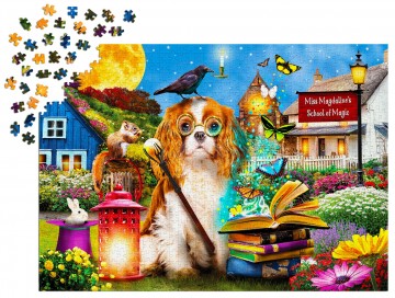 Enjoy Puzzle - Magic School - 1000 Stukjes 4
