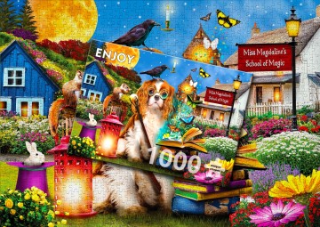 Enjoy Puzzle - Magic School - 1000 Stukjes 6