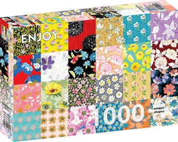 Enjoy Puzzle - Floral Patterns - 1000 Stukjes 2