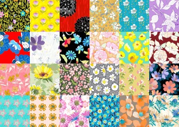 Enjoy Puzzle - Floral Patterns - 1000 Stukjes