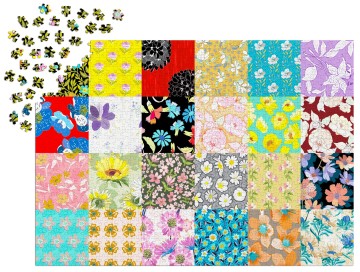 Enjoy Puzzle - Floral Patterns - 1000 Stukjes 5