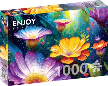 Enjoy Puzzle - Flowers in the Rain - 1000 Stukjes 2