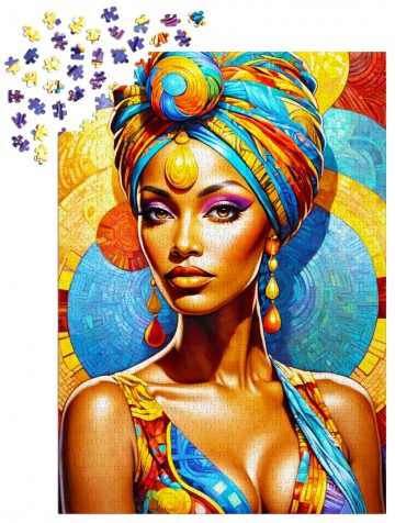 Enjoy Puzzle - African Beauty - 1000 Stukjes 4