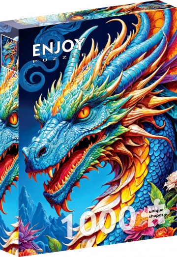 Enjoy Puzzle - Blue Dragon - 1000 Stukjes 2