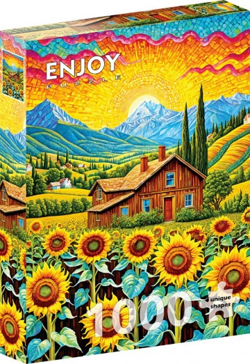 Enjoy Puzzle - Sunflower House - 1000 Stukjes 2