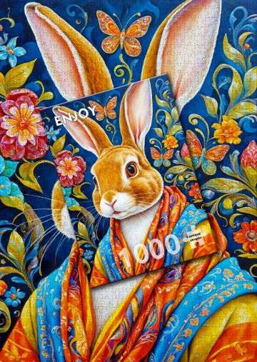 Enjoy Puzzle - Cool Rabbit - 1000 Stukjes 6