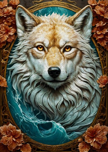 Enjoy Puzzle - The Wolf - 1000 Stukjes 3