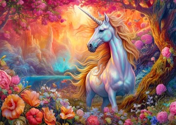 Enjoy Puzzle - Enchanted Harmony Unicorn - 1000 Stukjes