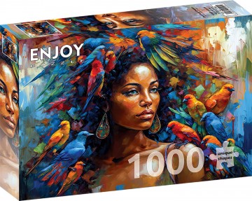 Enjoy Puzzle - Feathery Queen - 1000 Stukjes 2