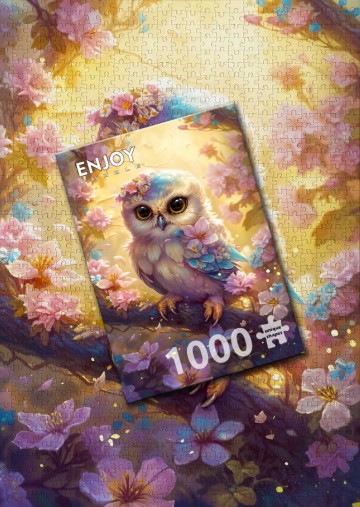 Enjoy Puzzle - Gentle Owl - 1000 Stukjes 7