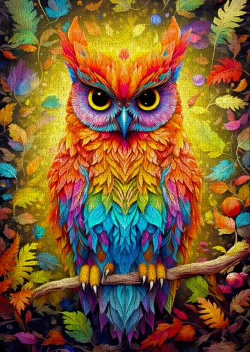 Enjoy Puzzle - Autumnal Owl - 1000 Stukjes 3