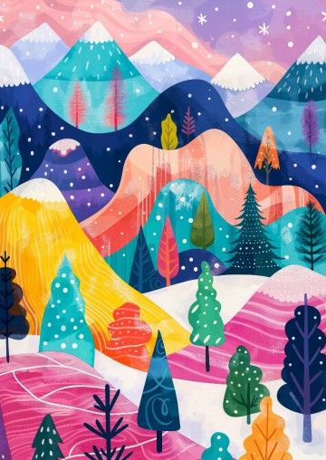 Enjoy Puzzle - Winter's Palette - 1000 Stukjes