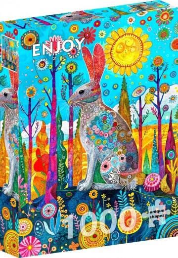 Enjoy Puzzle - Hare's Whimsical Land - 1000 Stukjes 2