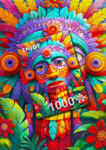 Enjoy Puzzle - Floral Totem - 1000 Stukjes 6