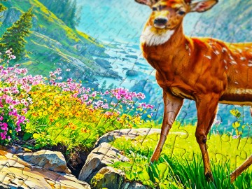 Enjoy Puzzle - Deer Paradise - 1000 Stukjes 4