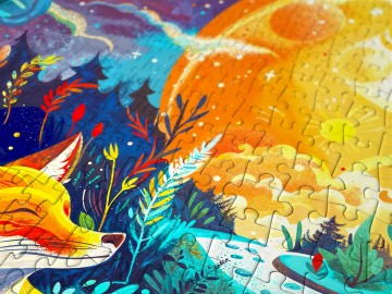 Enjoy Puzzle - Moon Fox - 1000 Stukjes 4