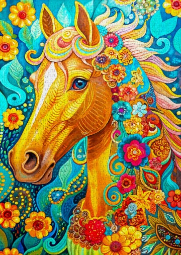 Enjoy Puzzle - Blooming Mane - 1000 Stukjes 3