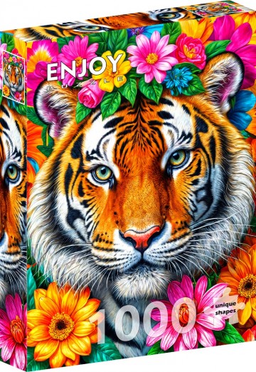 Enjoy Puzzle - Stripes and Blooms - 1000 Stukjes 2