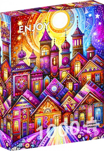 Enjoy Puzzle - Violet Town - 1000 Stukjes 2