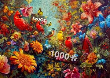 Enjoy Puzzle - Chirps and Flutters - 1000 Stukjes 6
