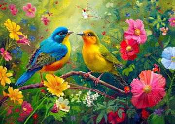 Enjoy Puzzle - Lovebirds Duet - 1000 Stukjes