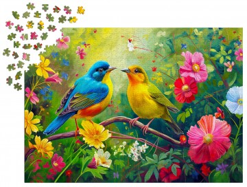 Enjoy Puzzle - Lovebirds Duet - 1000 Stukjes 5