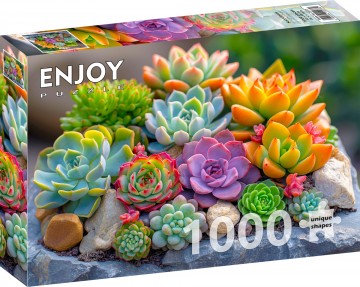 Enjoy Puzzle - Succulents - 1000 Stukjes 2