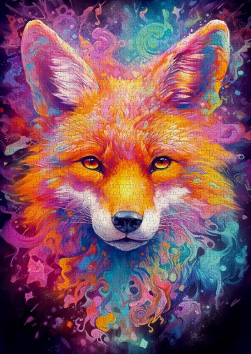 Enjoy Puzzle - Fiery Fox - 1000 Stukjes 3
