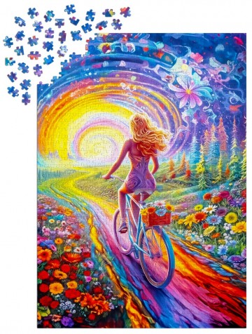 Enjoy Puzzle - Pedals to Freedom - 1000 Stukjes 5