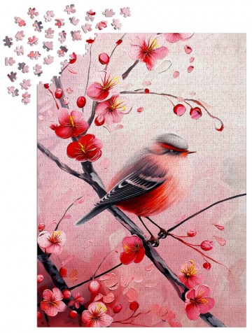 Enjoy Puzzle - Ruby Songbird - 1000 Stukjes 5