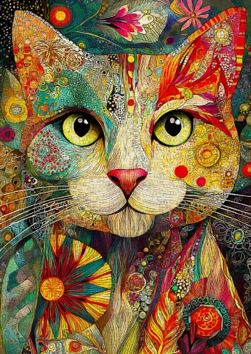Enjoy Puzzle - Artie the Cat - 1000 Stukjes 3