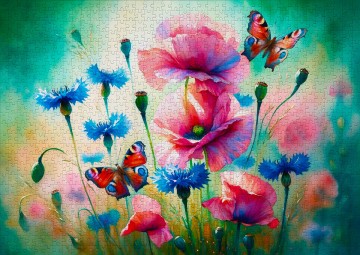 Enjoy Puzzle - Butterfly Garden - 1000 Stukjes 3