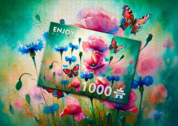 Enjoy Puzzle - Butterfly Garden - 1000 Stukjes 5