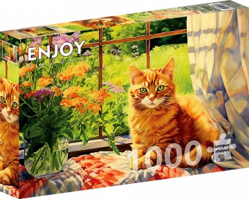 Enjoy Puzzle - Country Kitchen Kitty - 1000 Stukjes 2