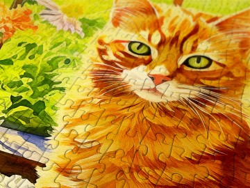Enjoy Puzzle - Country Kitchen Kitty - 1000 Stukjes 4