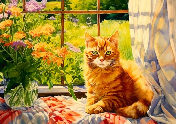 Enjoy Puzzle - Country Kitchen Kitty - 1000 Stukjes