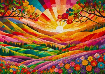 Enjoy Puzzle - Dawn in Utopia - 1000 Stukjes 3