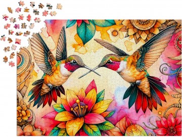 Enjoy puzzle - Hummingbird Haven - 1000 Stukjes 5