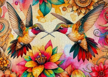 Enjoy puzzle - Hummingbird Haven - 1000 Stukjes 3