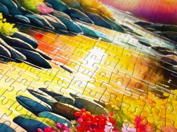Enjoy Puzzle - Spring Stream - 1000 Stukjes 4