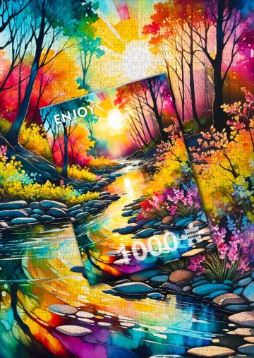 Enjoy Puzzle - Spring Stream - 1000 Stukjes 6